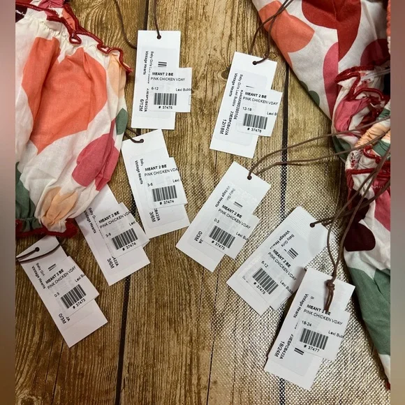 NWT PINK CHICKEN Baby Girl Rompers Lexi - Picture 5 of 5